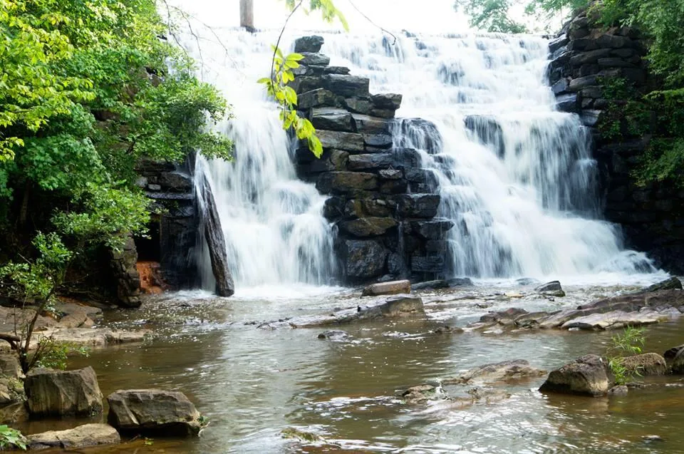Waterfall and forest at Chewacla State Park